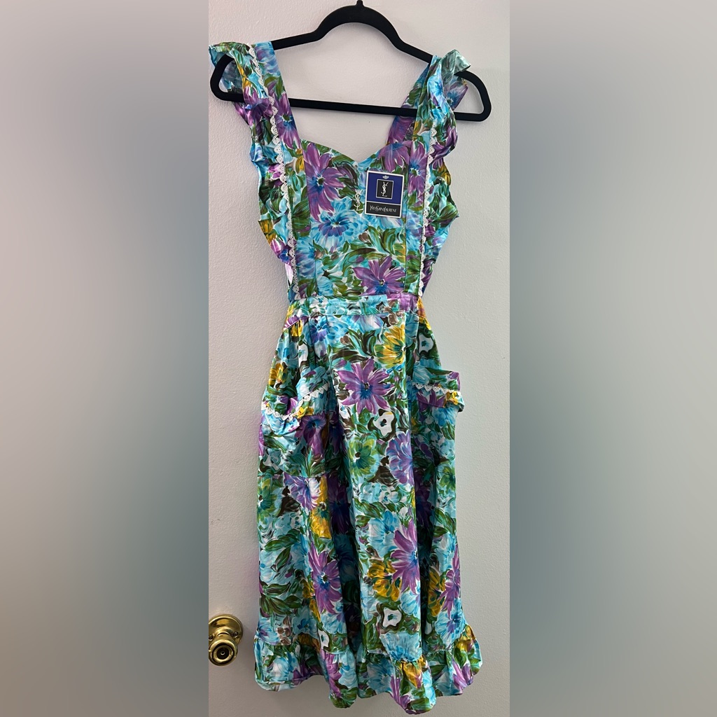Ysl Floral Apron Japan Exclusive Vintage